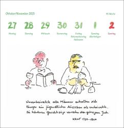 Helme Heine: Philosophisches Premium-Postkartenkalender 2025