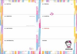 Schülerkalender für 2025/2026. Auf dem Cover ist eine Hello Kitty Figur mit buntem Hintergrund.