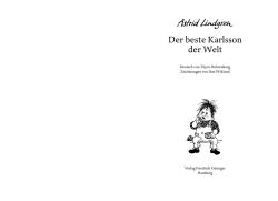 Astrid Lindgren: Karlsson vom Dach 3. Der beste Karlsson der Welt - gebunden