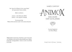 Aimée Carter: Animox 2. Das Auge der Schlange - gebunden