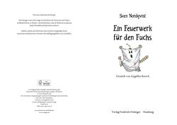 Sven Nordqvist: Pettersson und Findus. Ein Feuerwerk für den Fuchs - gebunden