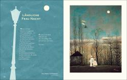 Buchcover mit dem Titel 'Mal deine Wünsche in den Himmel'. Illustration von einer Landschaft mit Blumen und Figuren.