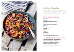 Buchcover mit dem Titel 'Gemüse & Salat fermentieren'. Zwei Gläser mit buntem eingelegtem Gemüse sind abgebildet.