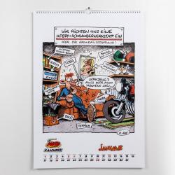 Holger Aue: MOTOmania Kalender 2025: Monatskalender für die Wand im Großformat