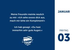 Männer die aufs Wasser starren: Männer, die aufs Wasser starren - Flachwitzkalender 2025