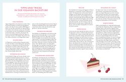 Buchcover mit dem Titel 'Vegan Baking'. Farbige Gestaltung in Lila und Rosa, zeigt einen Kuchen mit Beeren.