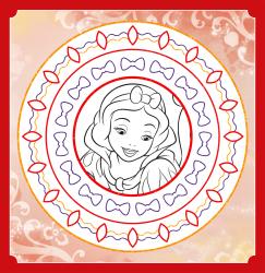 Panini: Disney Prinzessin: Meine Glitzer-Mandalas zum Ausmalen - Taschenbuch