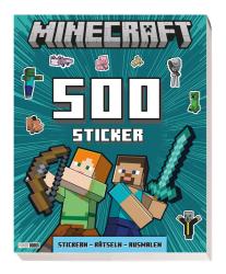 Panini: Minecraft: 500 Sticker- Stickern - Rätseln - Ausmalen - Taschenbuch