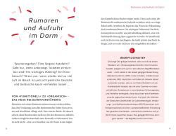 Buchcover mit dem Titel 'Endlich Heilung für den Reizdarm'. Abbildung eines Darms in einer Lupe, Hintergrund in sanften Farben.