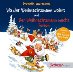 Mauri Kunnas: Wo der Weihnachtsmann wohnt und Der Weihnachtsmann macht Ferien, 1 Audio-CD - CD