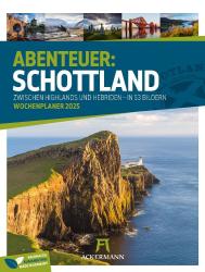 Ackermann Kunstverlag: Schottland - Zwischen Highlands und Hebriden - Wochenplaner Kalender 2025