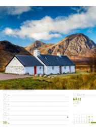 Ackermann Kunstverlag: Schottland - Zwischen Highlands und Hebriden - Wochenplaner Kalender 2025