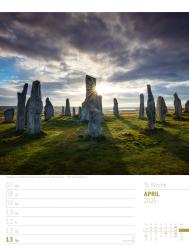 Ackermann Kunstverlag: Schottland - Zwischen Highlands und Hebriden - Wochenplaner Kalender 2025