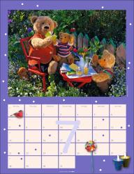 Teddybären Kalender 2025