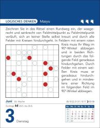 Brain Jogging Tagesabreißkalender 2025 - Gedächtnis, Konzentration, Logik