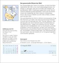 Martina Schnober-Sen: Reise Tagesabreißkalender 2025 - Kulturkalender - Städte, Menschen, Landschaften