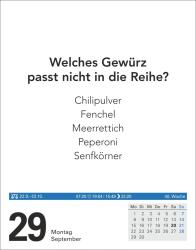 Berthold Budde: Wissen Tagesabreißkalender 2025 - Quizfragen aus Geschichte, Politik, Kultur, Technik und Sport