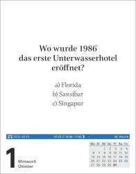 Berthold Budde: Wissen Tagesabreißkalender 2025 - Quizfragen aus Geschichte, Politik, Kultur, Technik und Sport