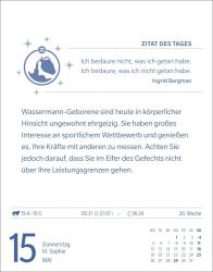 Robert Satorius: Wassermann Sternzeichenkalender 2025 - Tagesabreißkalender - Ihr Horoskop für jeden Tag