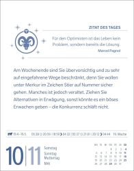 Robert Satorius: Widder Sternzeichenkalender 2025 - Tagesabreißkalender - Ihr Horoskop für jeden Tag