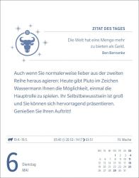 Robert Satorius: Stier Sternzeichenkalender 2025 - Tagesabreißkalender - Ihr Horoskop für jeden Tag