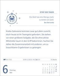 Robert Satorius: Krebs Sternzeichenkalender 2025 - Tagesabreißkalender - Ihr Horoskop für jeden Tag