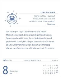 Robert Satorius: Krebs Sternzeichenkalender 2025 - Tagesabreißkalender - Ihr Horoskop für jeden Tag