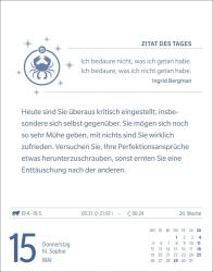 Robert Satorius: Krebs Sternzeichenkalender 2025 - Tagesabreißkalender - Ihr Horoskop für jeden Tag