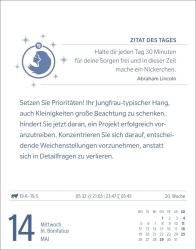 Robert Satorius: Jungfrau Sternzeichenkalender 2025 - Tagesabreißkalender - Ihr Horoskop für jeden Tag