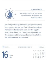 Robert Satorius: Jungfrau Sternzeichenkalender 2025 - Tagesabreißkalender - Ihr Horoskop für jeden Tag