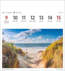 Nordseeküste Sehnsuchtskalender 2025 - Wochenkalender mit 53 Postkarten