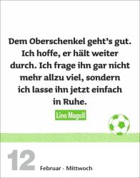 Marco Heibel: Lattenknaller Tagesabreißkalender 2025 - Die witzigsten Fußballersprüche