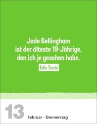 Marco Heibel: Lattenknaller Tagesabreißkalender 2025 - Die witzigsten Fußballersprüche