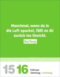 Marco Heibel: Lattenknaller Tagesabreißkalender 2025 - Die witzigsten Fußballersprüche