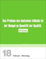 Marco Heibel: Lattenknaller Tagesabreißkalender 2025 - Die witzigsten Fußballersprüche