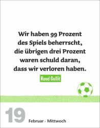 Marco Heibel: Lattenknaller Tagesabreißkalender 2025 - Die witzigsten Fußballersprüche