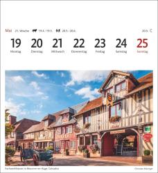 Bretagne & Normandie Sehnsuchtskalender 2025 - Wochenkalender mit 53 Postkarten