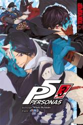 Cover von Persona 5. Mehrere Charaktere in dynamischen Posen, farbenfrohe Illustrationen.