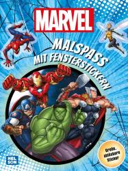 MARVEL: Malspaß mit Fensterstickern - Taschenbuch