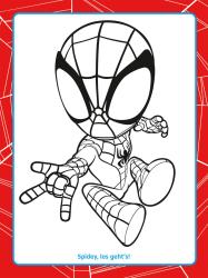 Cover eines Rätselbuchs mit dem Titel 'Super-Rätselspaß'. Abgebildet sind Spider-Man und andere Charaktere in einem bunten Design.