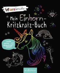 Mein Einhorn-Kritzkratz-Buch, m. Holzstift - gebunden