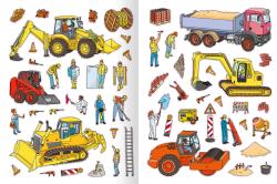 Erstes Stickern - Baustelle - Taschenbuch