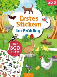 Erstes Stickern - Im Frühling - Taschenbuch