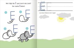 Buchcover mit dem Titel Mit Affe Baer und Reh lerne ich das ABC. Bunte Illustrationen von Tieren und Pflanzen.