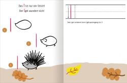 Buchcover mit dem Titel Mit Affe Baer und Reh lerne ich das ABC. Bunte Illustrationen von Tieren und Pflanzen.