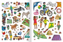 Erstes Stickern - Im Sommer - Taschenbuch