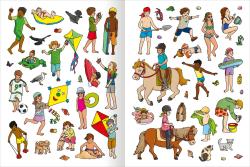 Erstes Stickern - Im Sommer - Taschenbuch