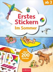 Erstes Stickern - Im Sommer - Taschenbuch