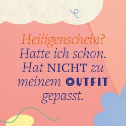Ein Tischkalender mit buntem Cover. Titel: 'SCHAU mich NICHT in diesem TON an!'. Enthält 101 Sprüche. Spiralbindung oben.