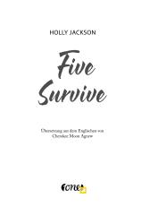 Holly Jackson: Five Survive - Taschenbuch